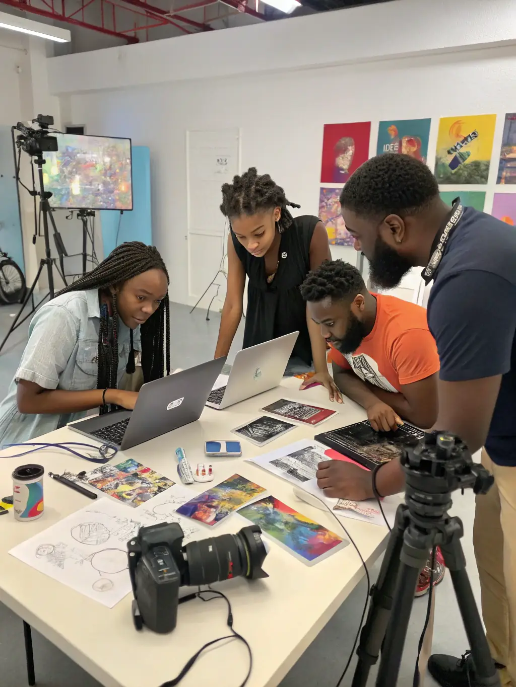 A photo of ASSO RXP members collaborating on a project, highlighting the importance of teamwork and dedication.